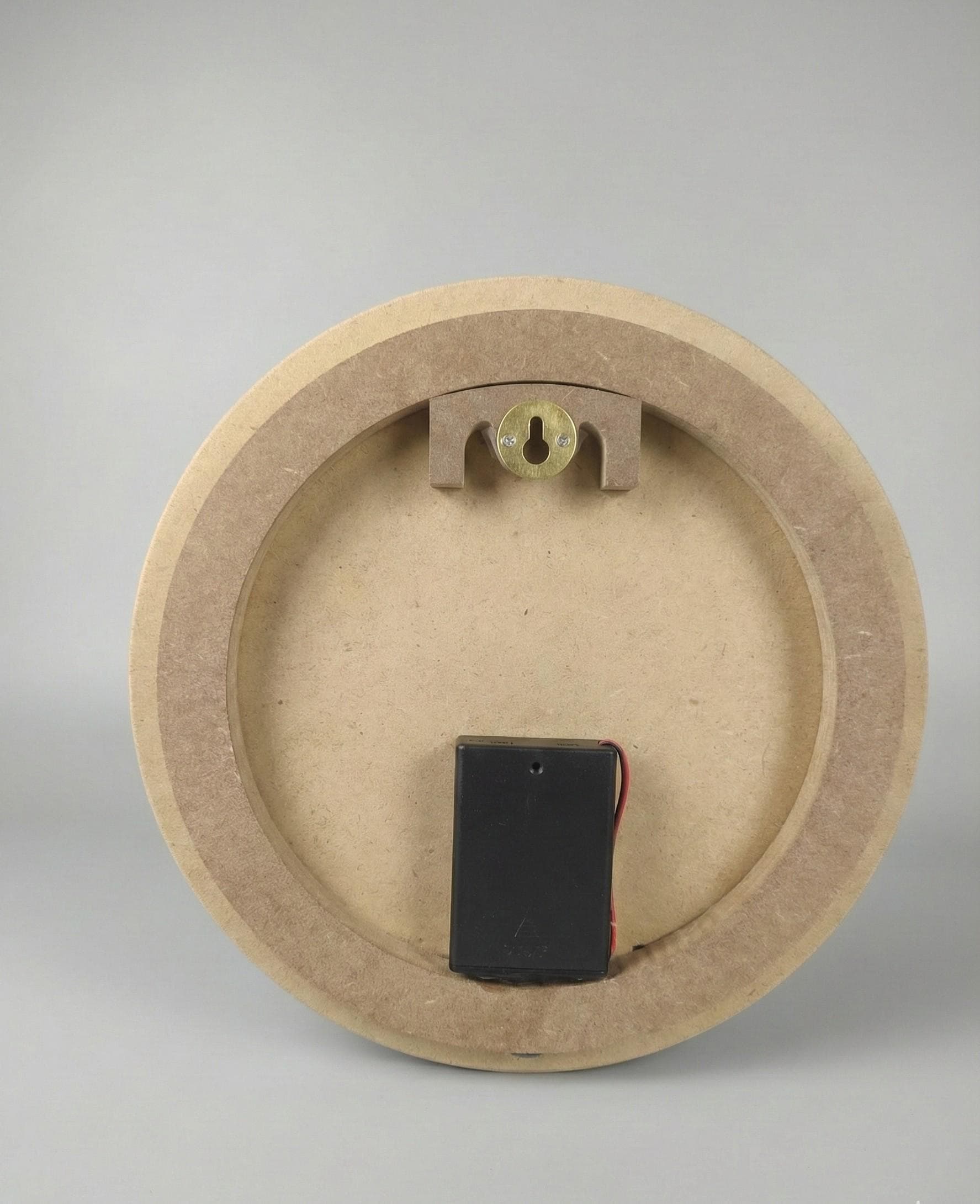 Round Wood Art Board with Dual LED Backlight