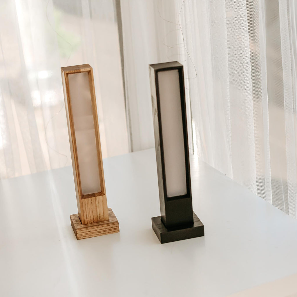 Modern Solid Wood LED Desk Lamp