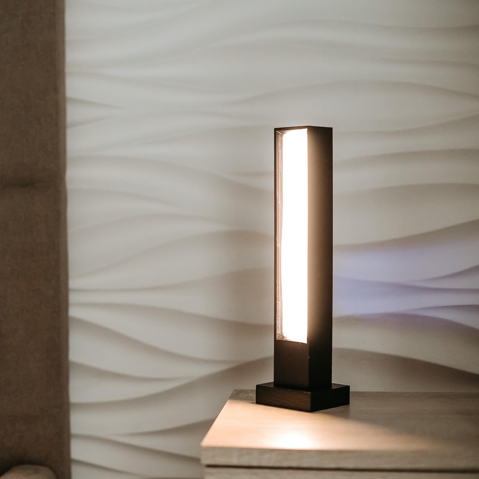 Modern Solid Wood LED Desk Lamp