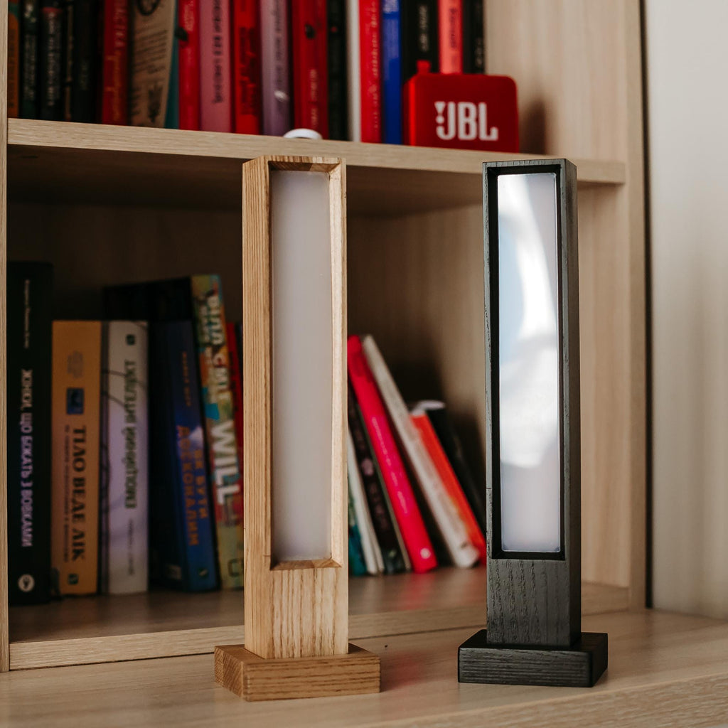 Modern Solid Wood LED Desk Lamp
