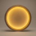 Round Wood Art Board with Internal LED Backlight