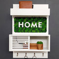 Moss Wall Key Holder with Shelf | Modern Entryway Organizer | Eco Friendly Home Decor