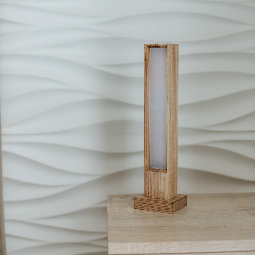 Modern Solid Wood LED Desk Lamp