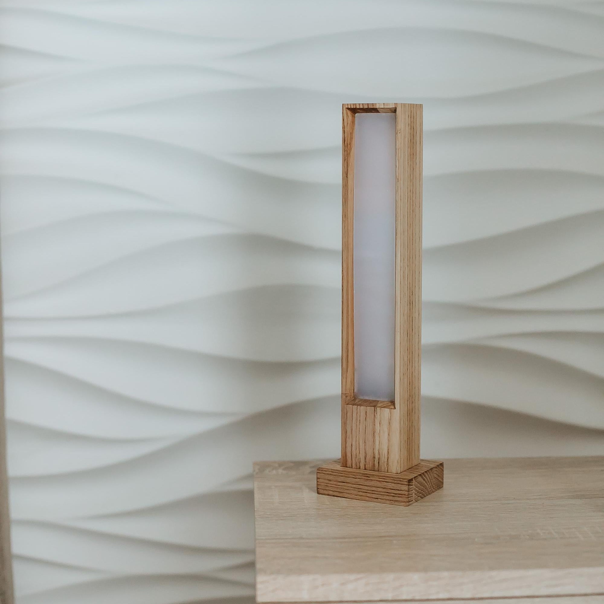 Modern Solid Wood LED Desk Lamp