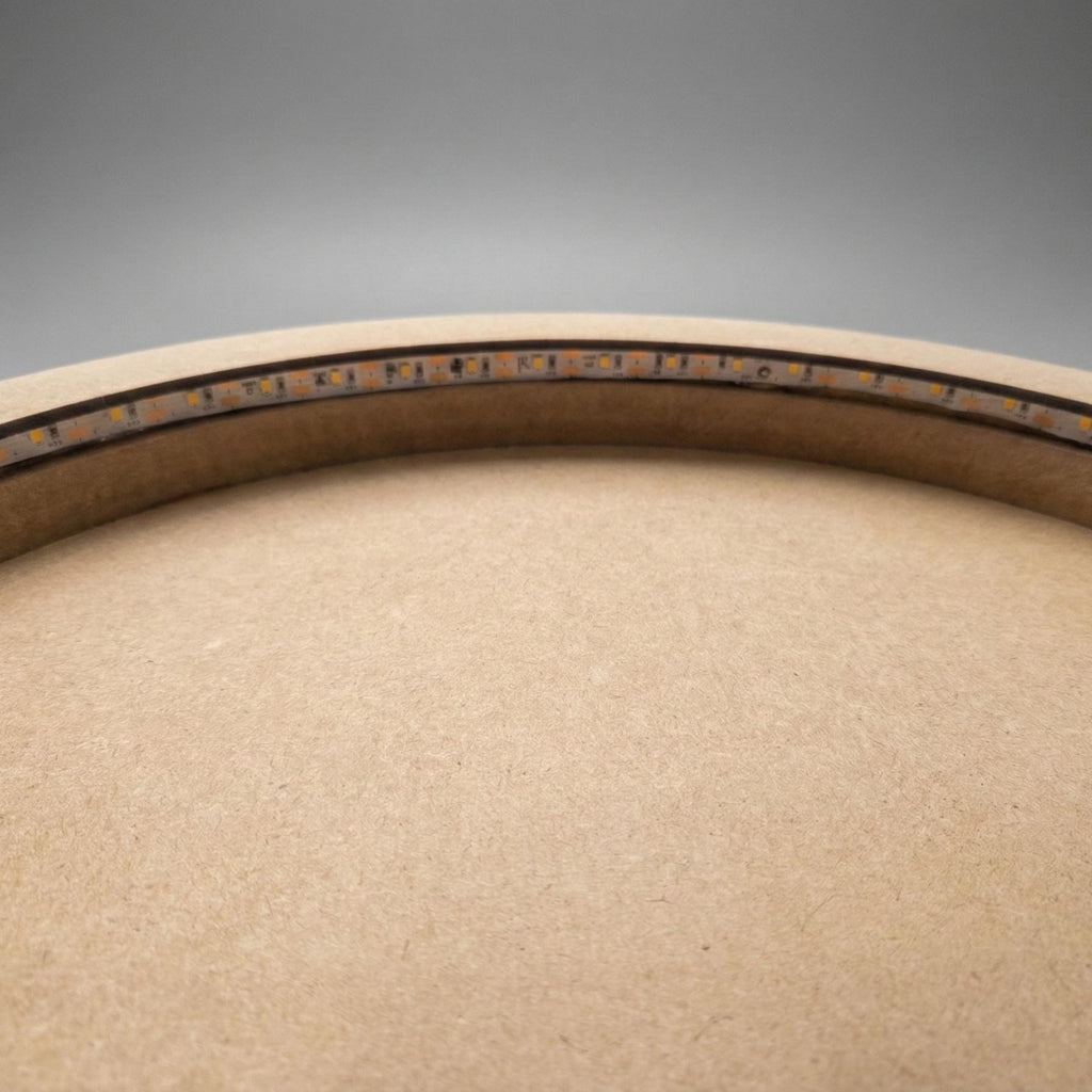 Round Wood Art Board with Internal LED Backlight
