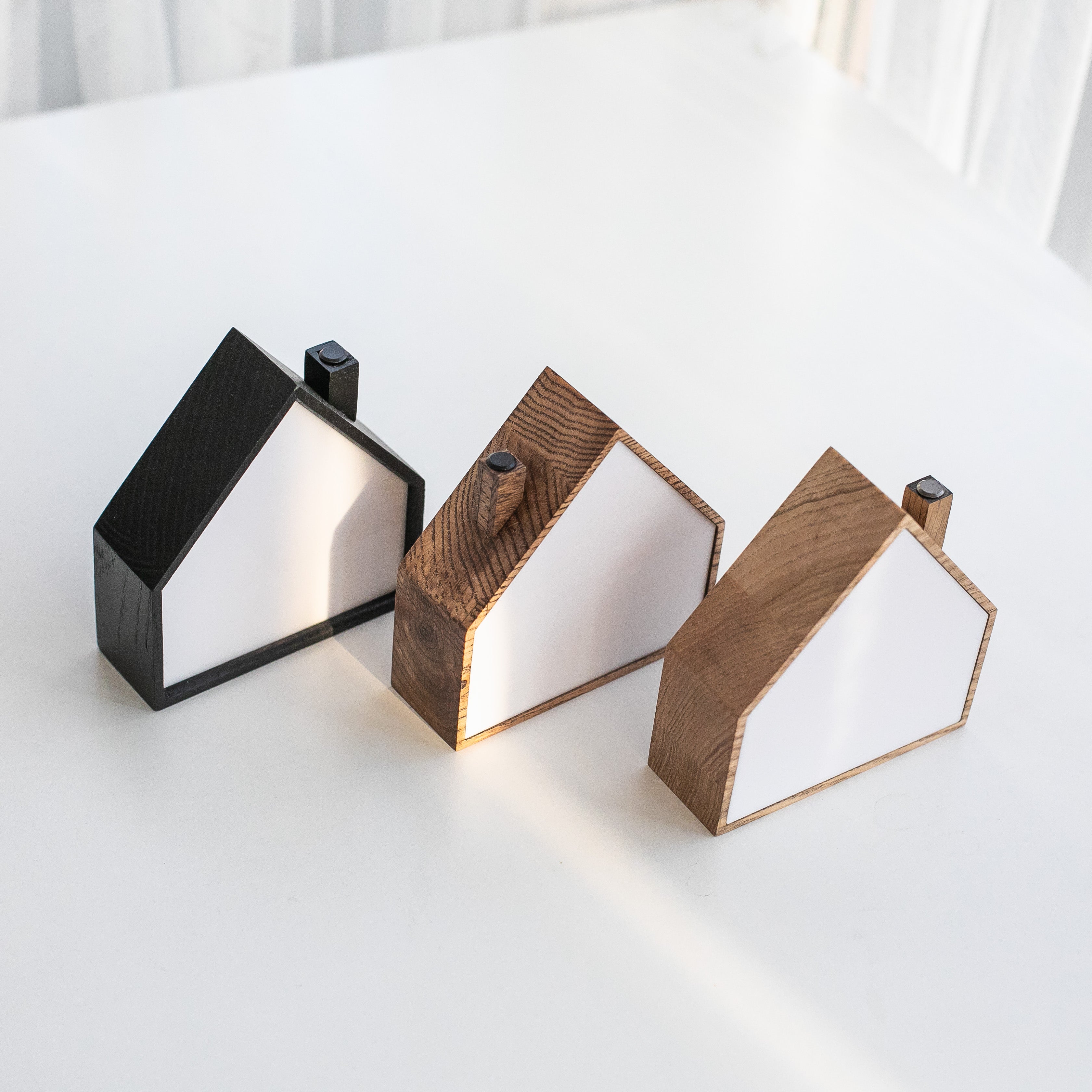Wooden House Night Light | Touch Control Lamp