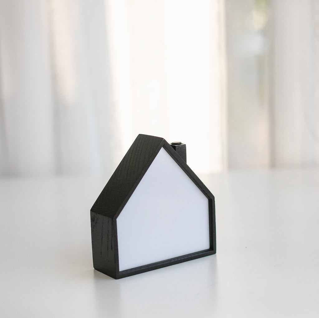 Wooden House Night Light | Touch Control Lamp