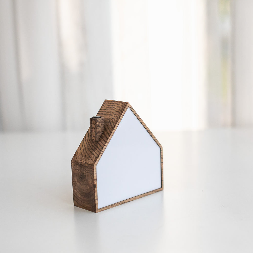 Wooden House Night Light | Touch Control Lamp