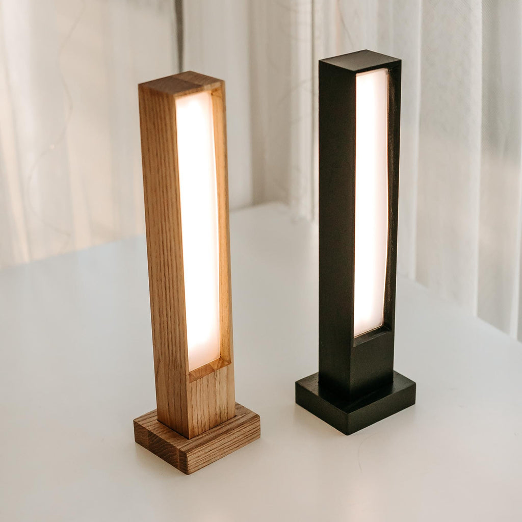 Modern Solid Wood LED Desk Lamp