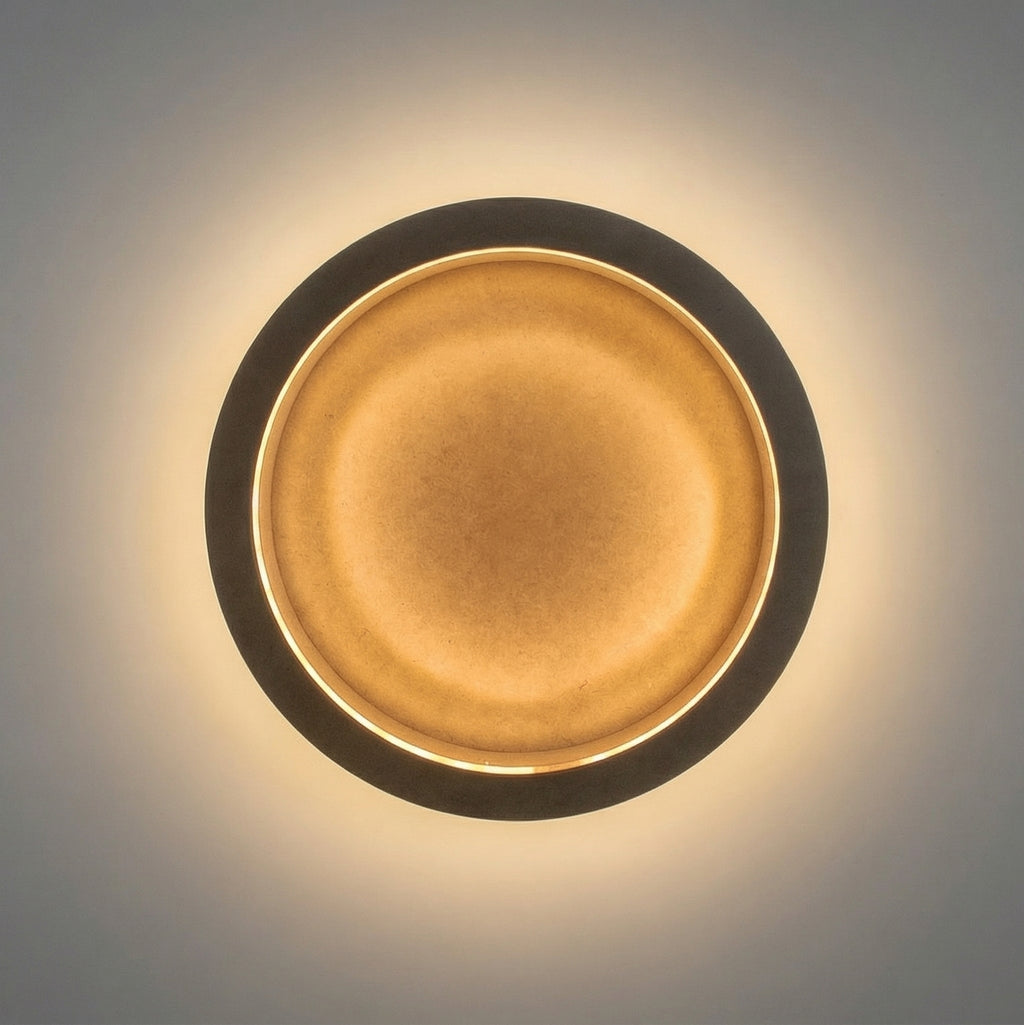 Round Wood Art Board with Dual LED Backlight