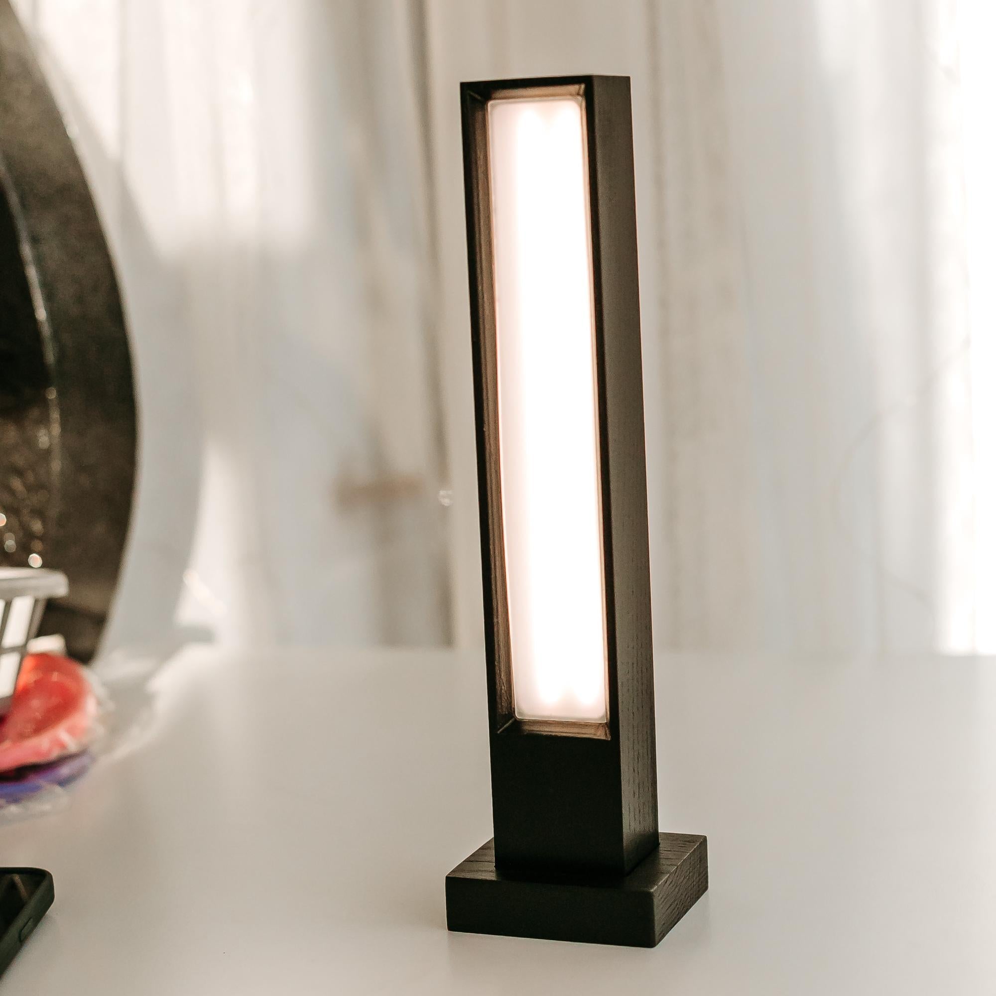 Modern Solid Wood LED Desk Lamp