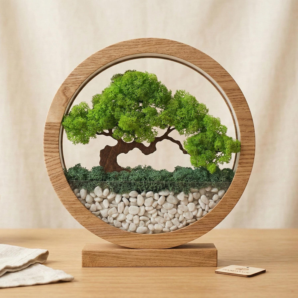 Faux Moss Bonsai Lamp