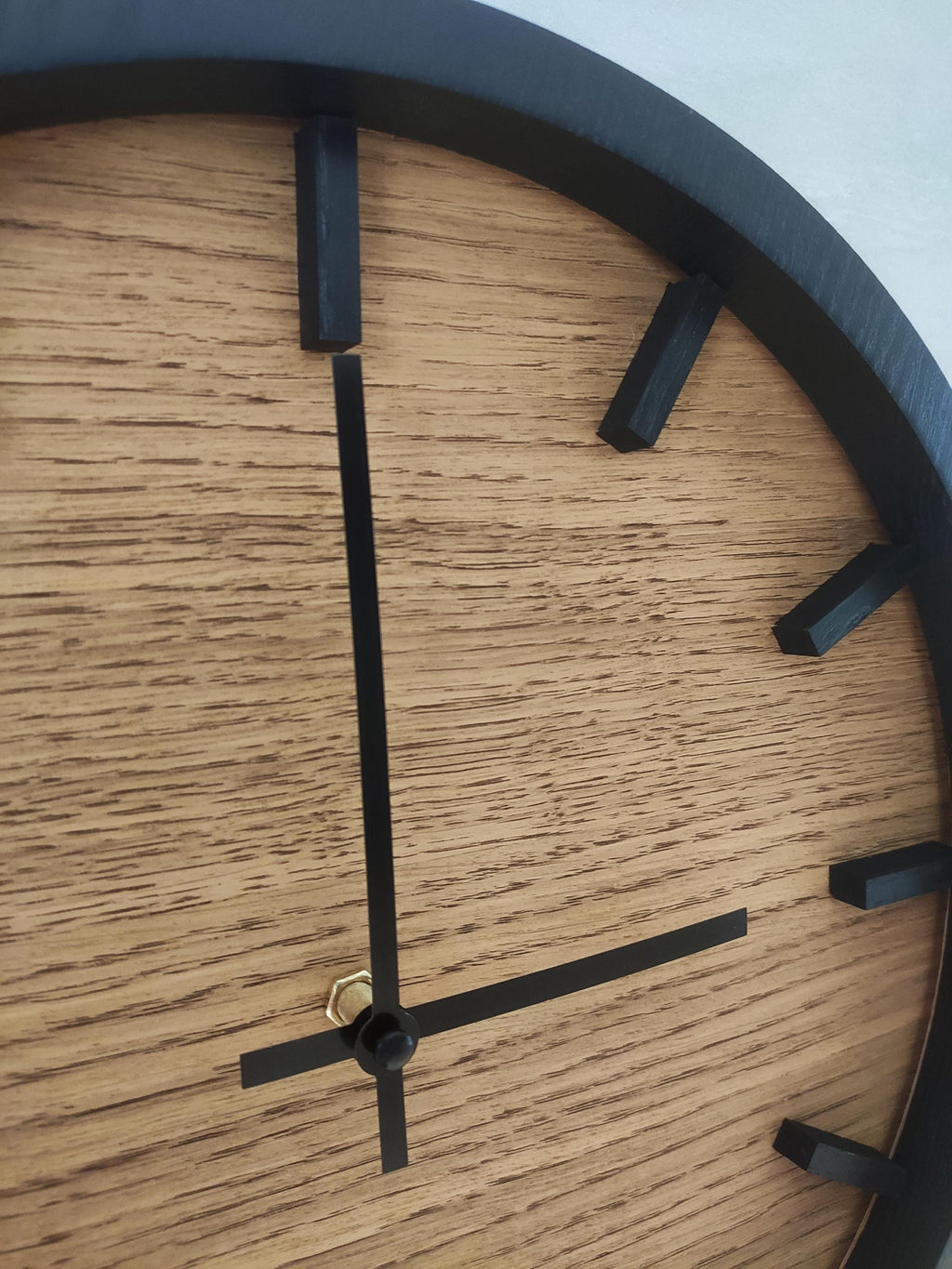 Modern Wood Wall Clock | Minimalist Round Timepiece