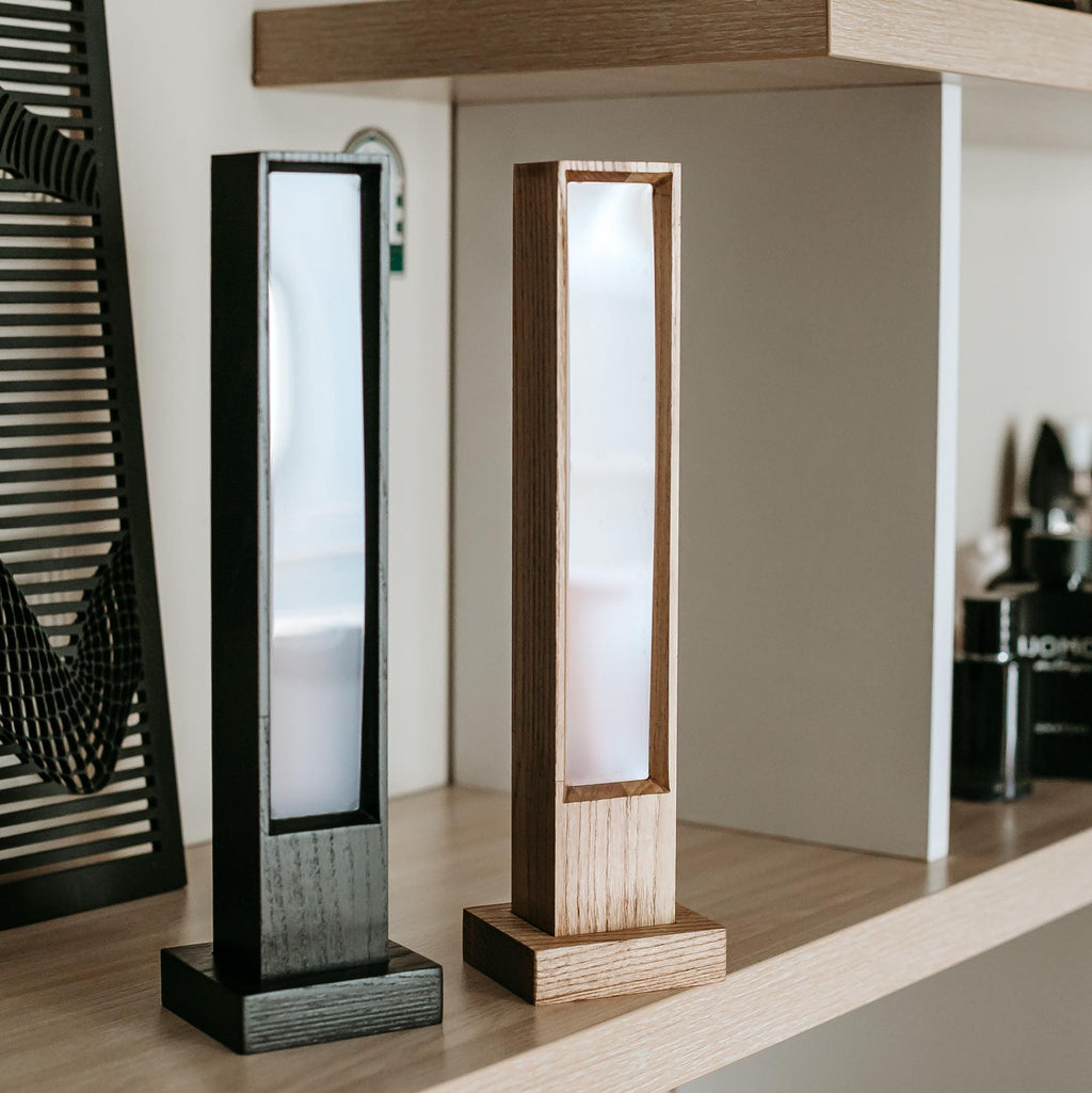 Modern Solid Wood LED Desk Lamp